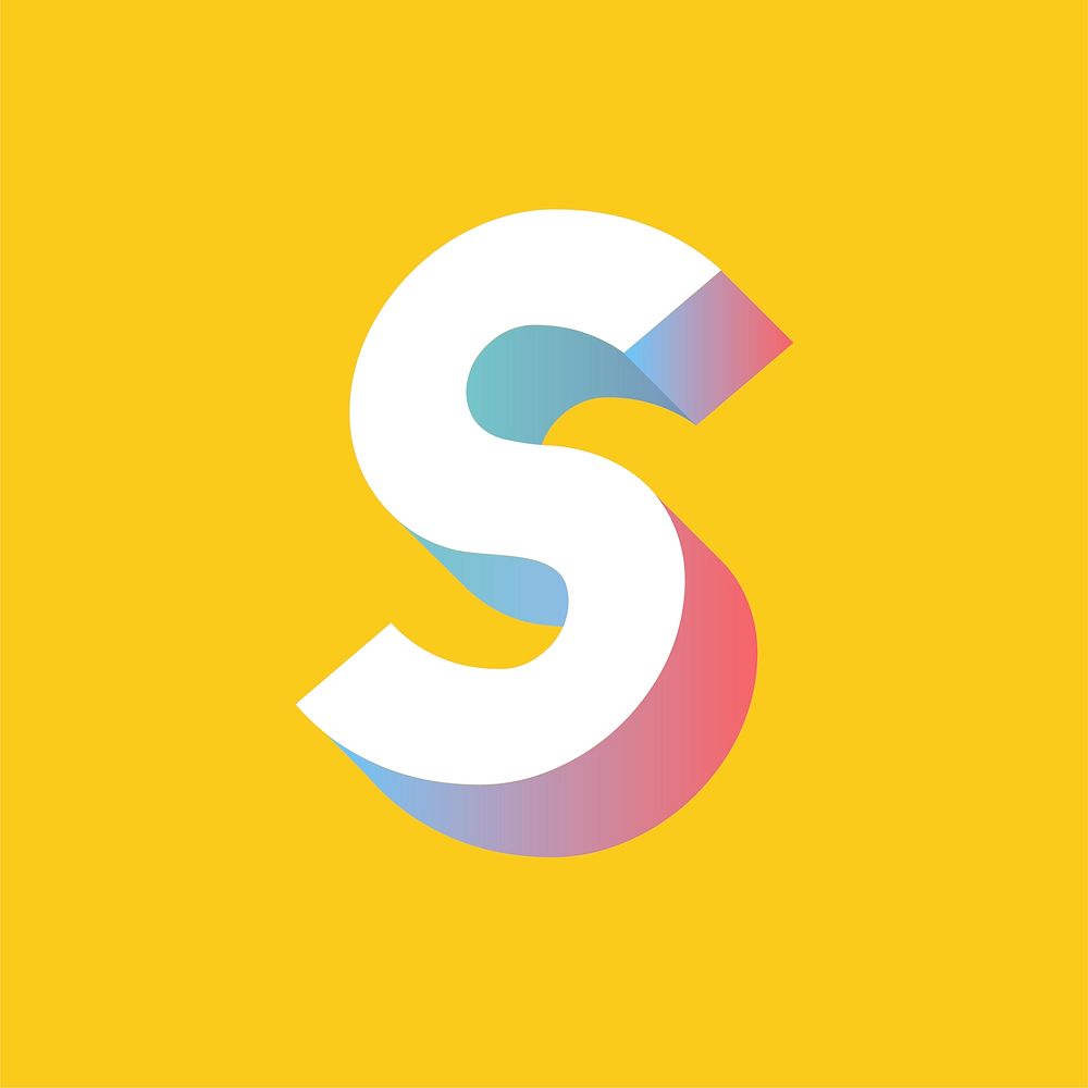 The letter S vector