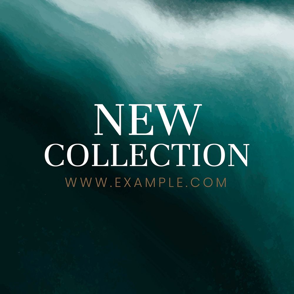 New collection template vector blue ocean wave