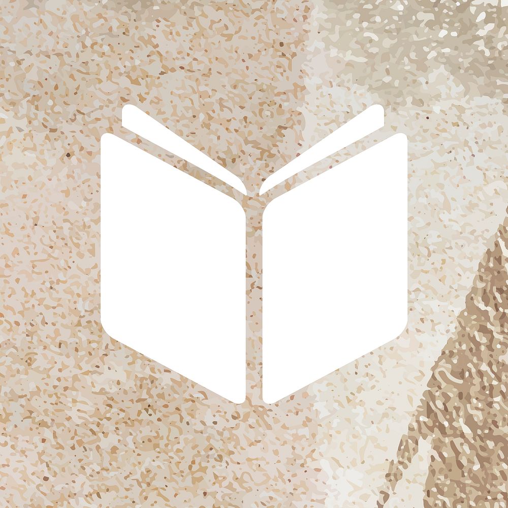 eBook mobile app icon psd on aesthetic textured background