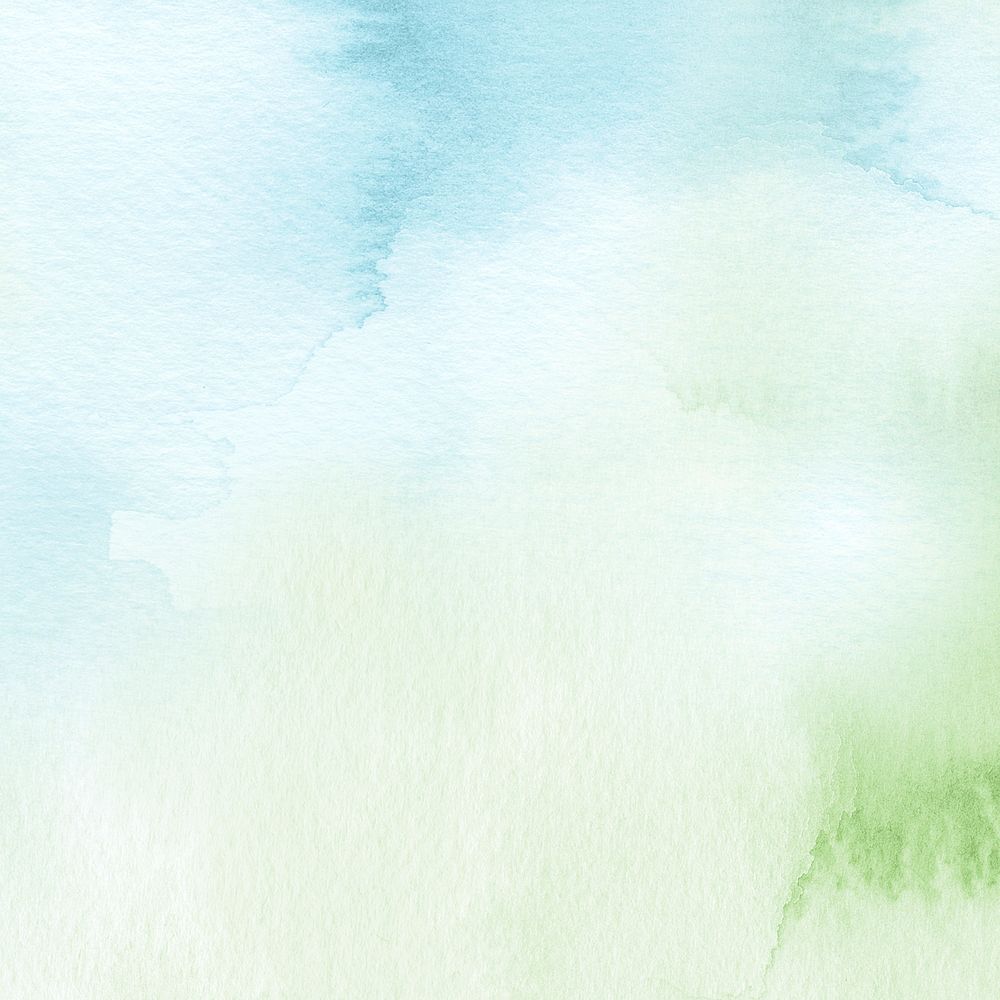 Abstract background psd illustration in watercolor blue and green