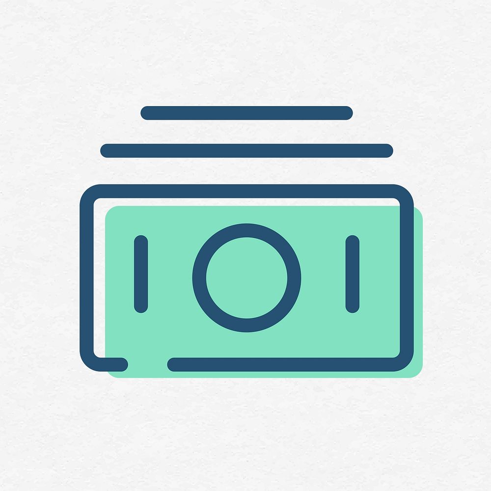 Withdraw outline icon psd financial symbol