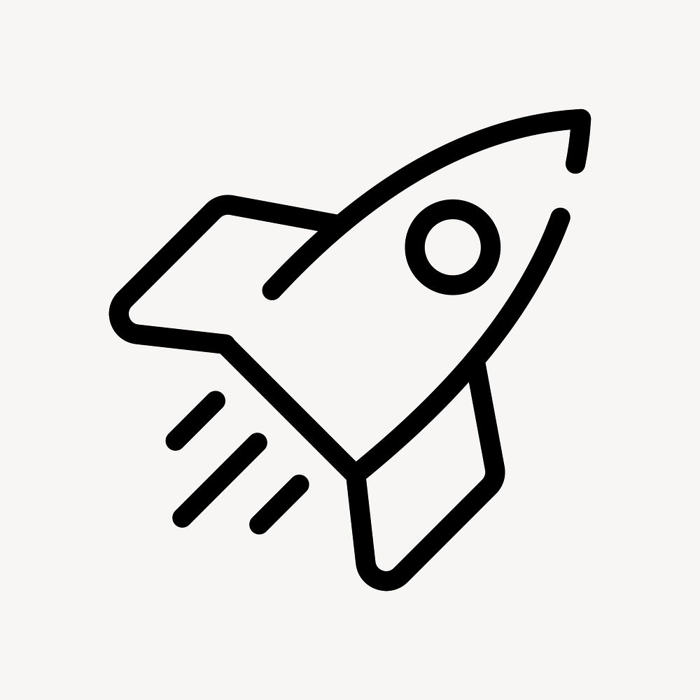 Rocket icon psd startup business symbol