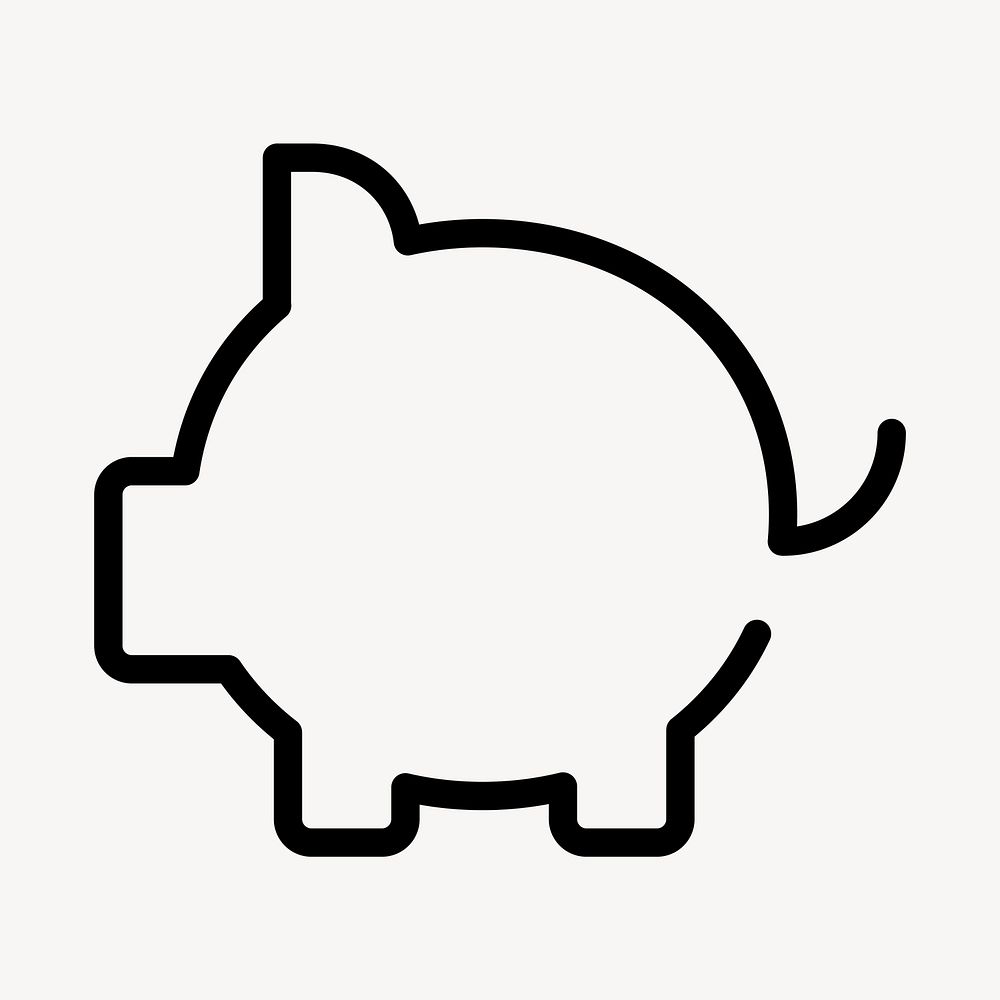 Piggy bank icon savings symbol