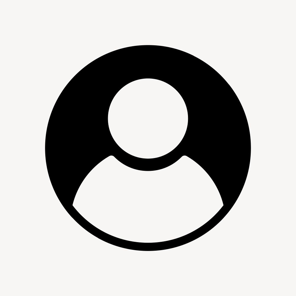Account flat icon user symbol