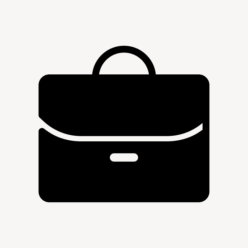 Business bag icon in black