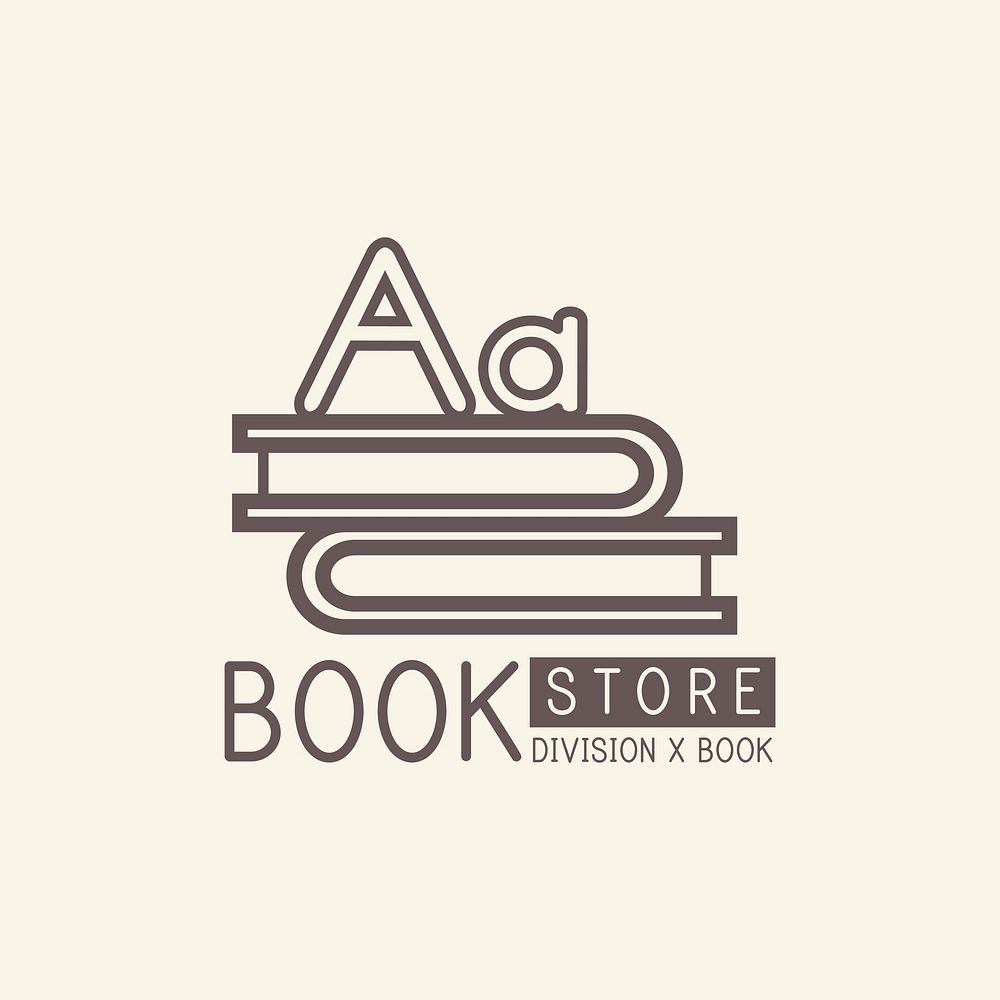 Bookstore and papers logo design vector