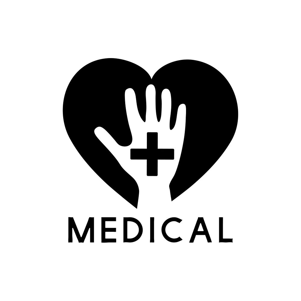 Medical care service logo vector