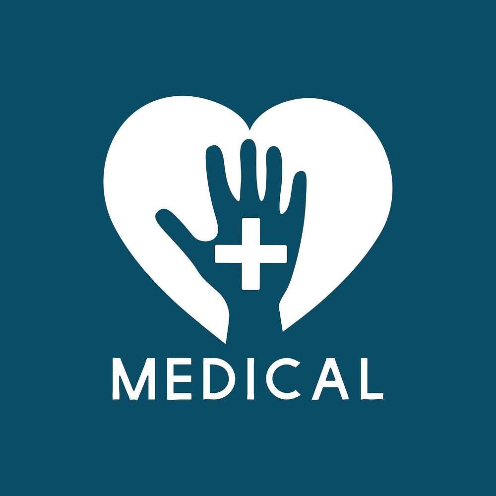 Medical care service logo vector