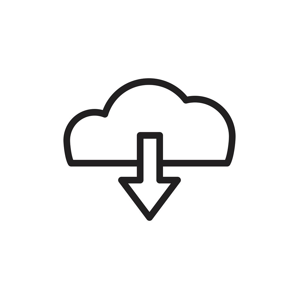 Upload to cloud icon vector