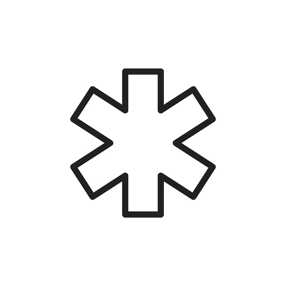 Emergency rescue icon vector