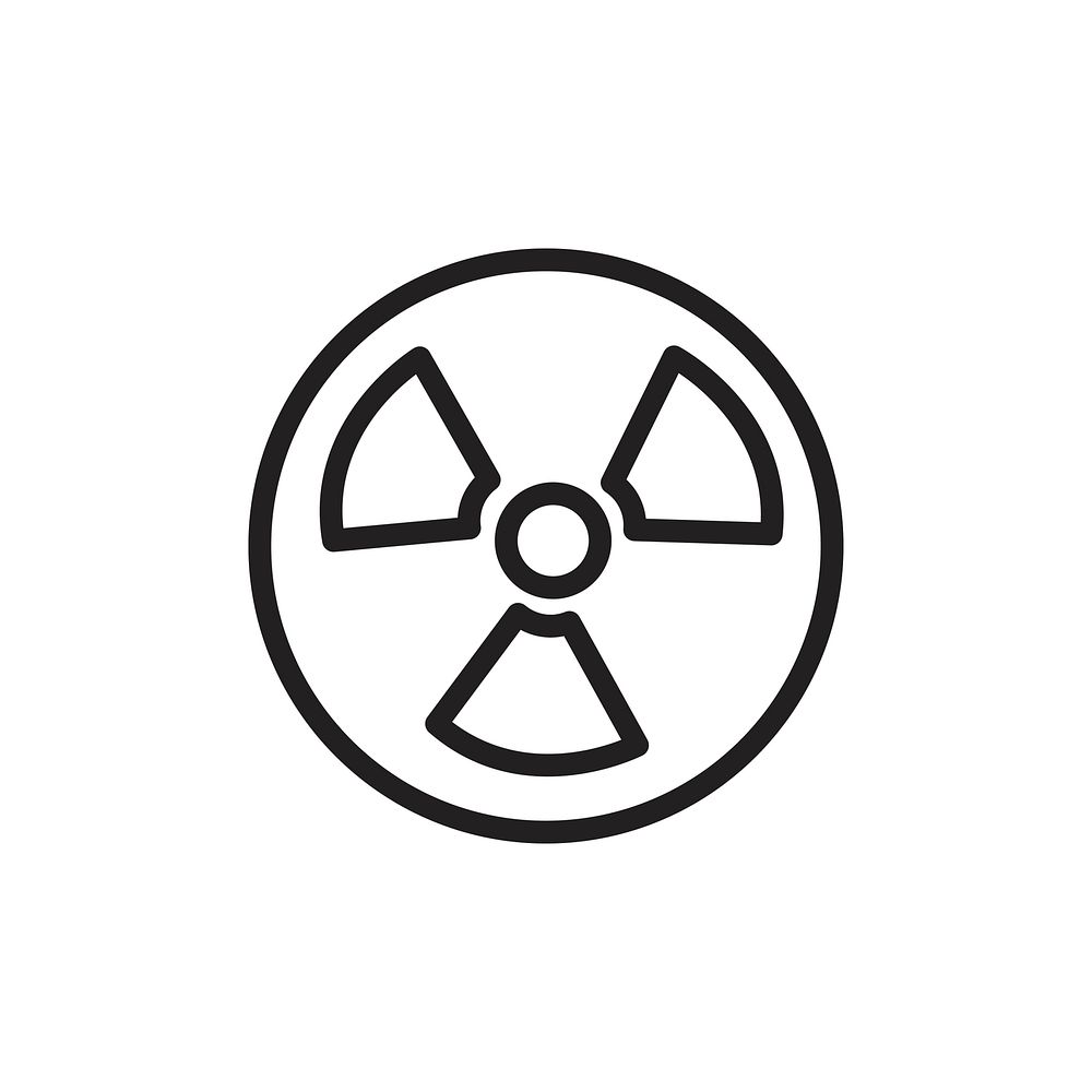 Radioactive Icon Vector | Free Vector - Rawpixel