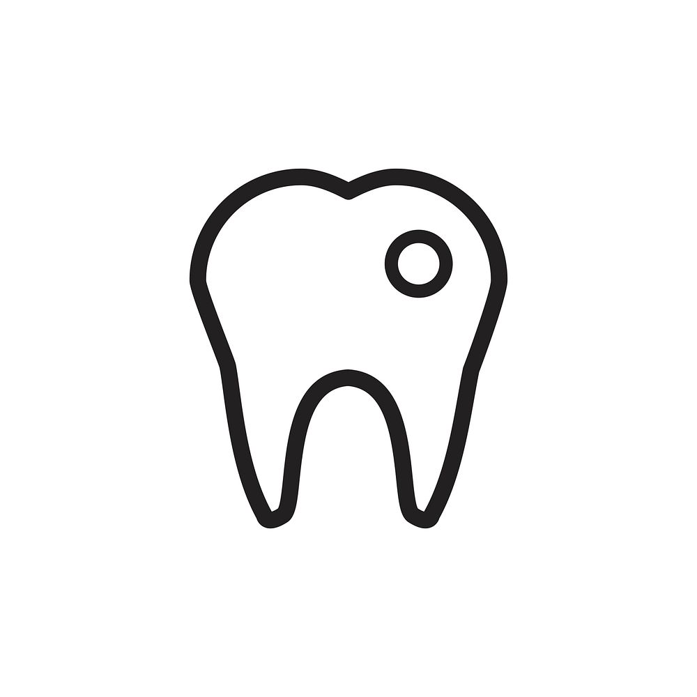 Tooth icon vector