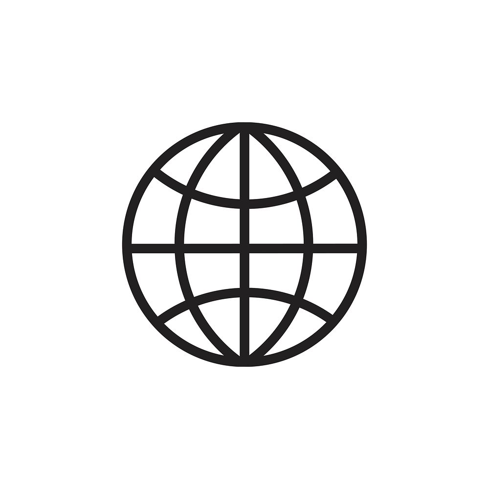 Global network icon vector