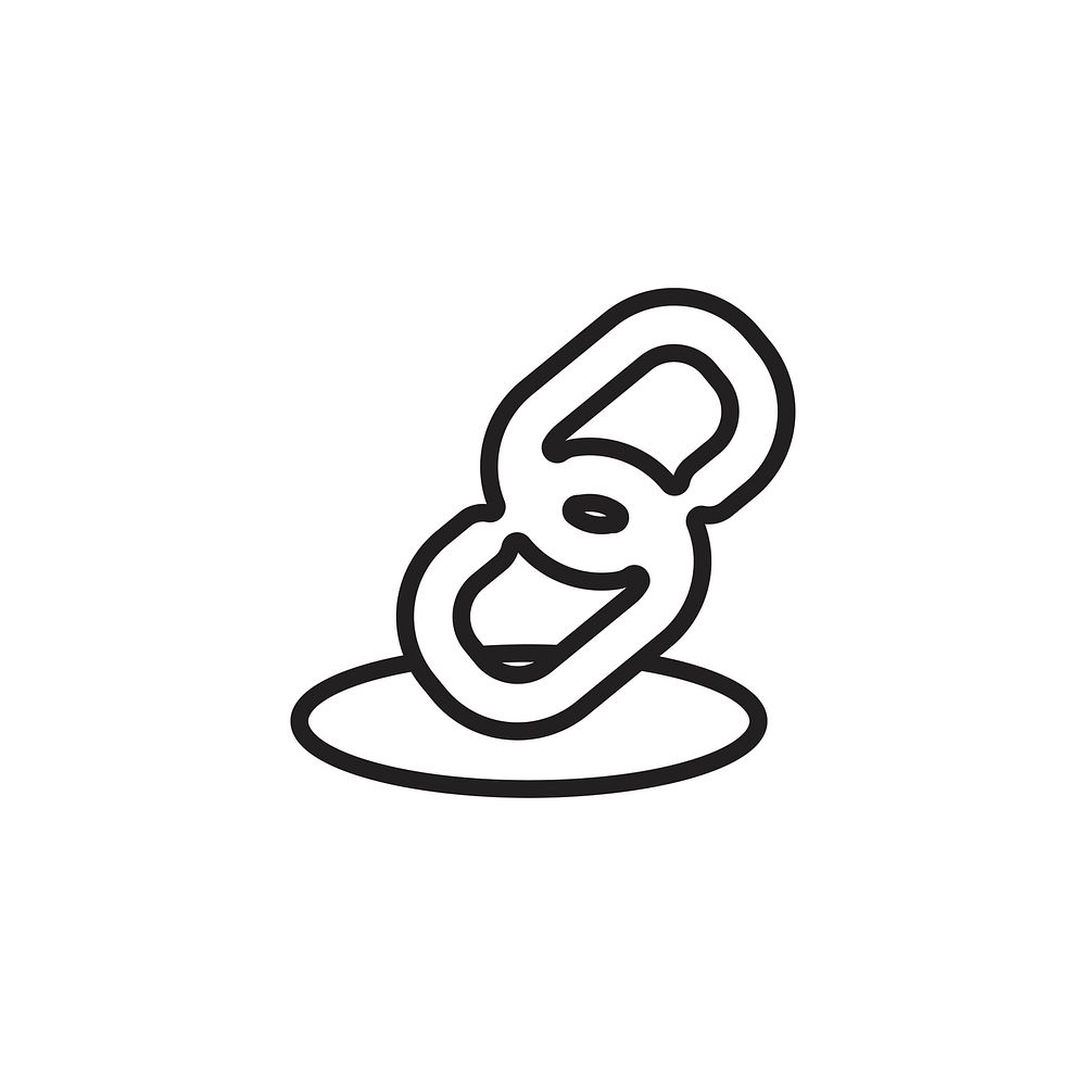 Connecting link chain icon vector