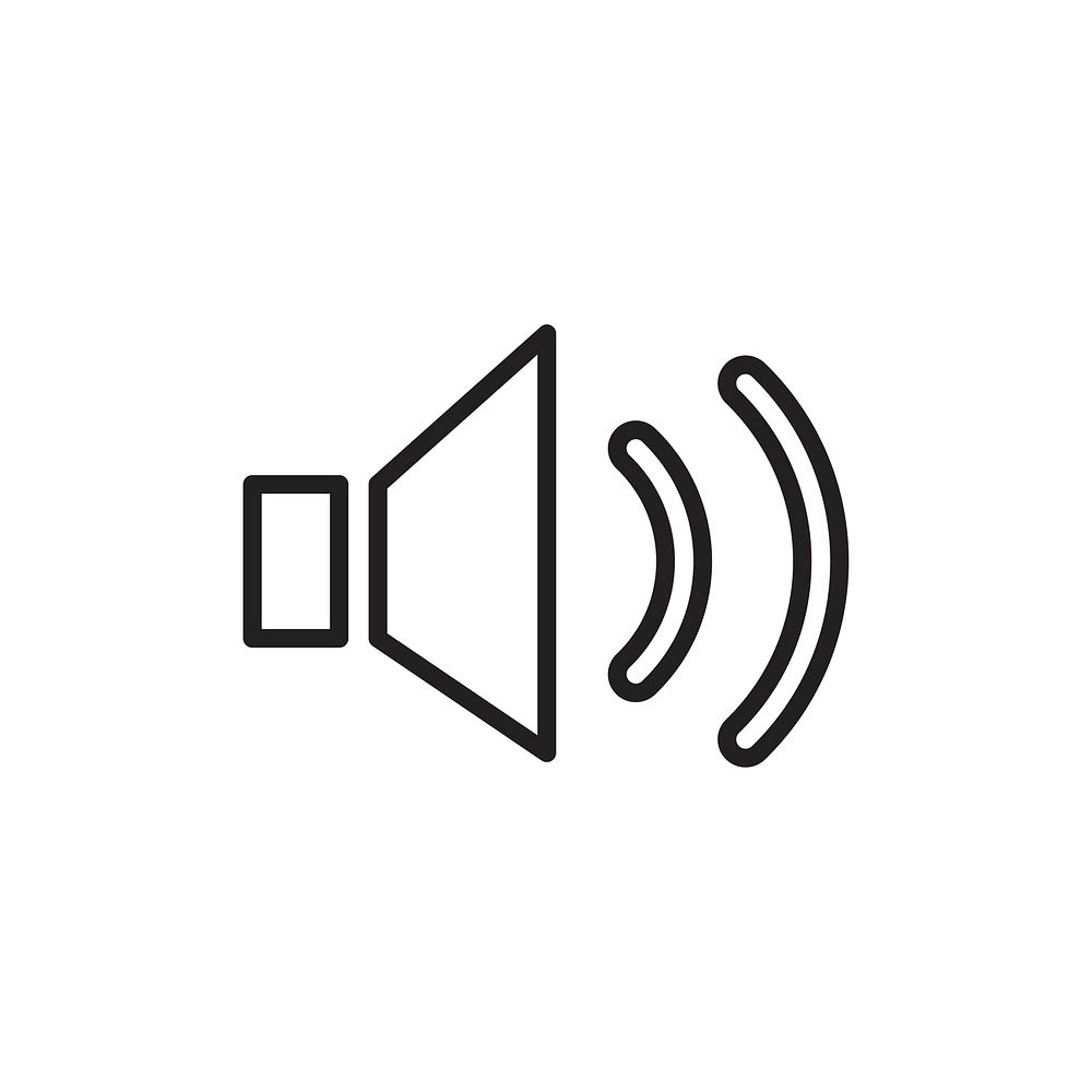 Loudspeaker icon vector