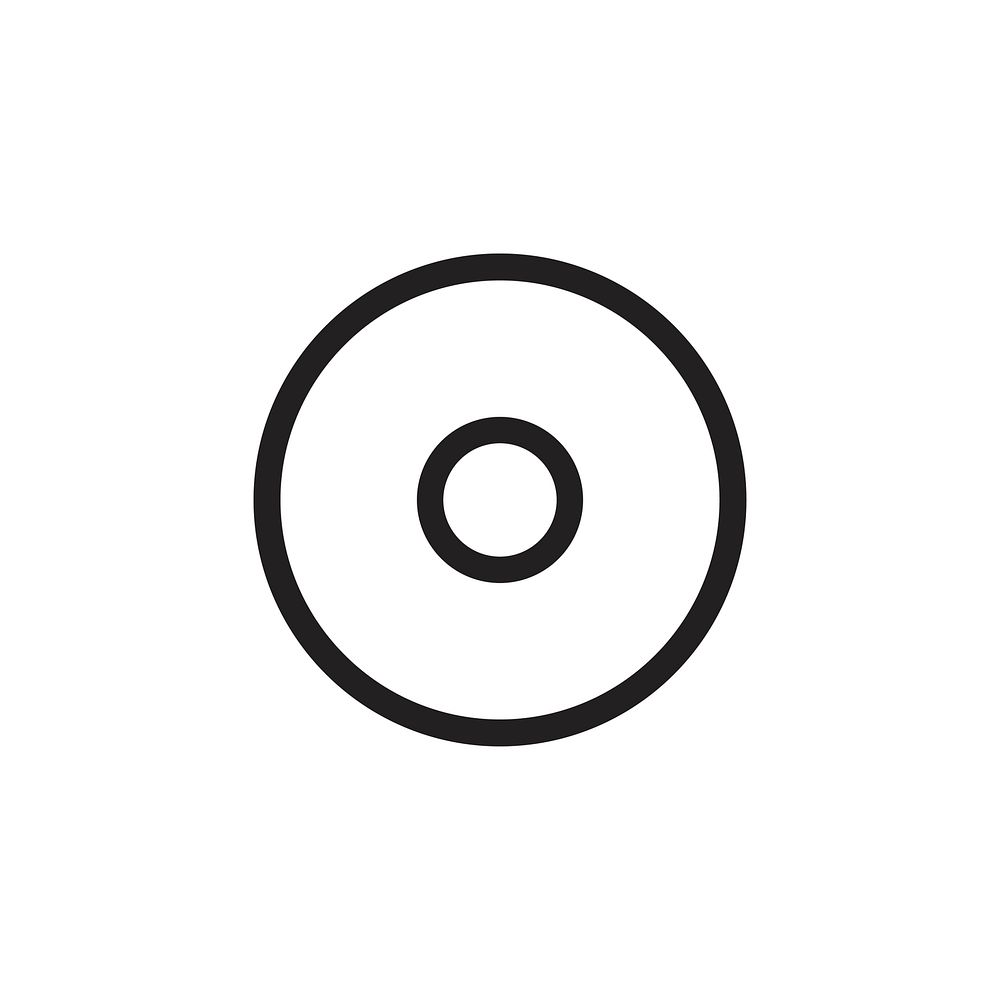 Music CD disk icon vector