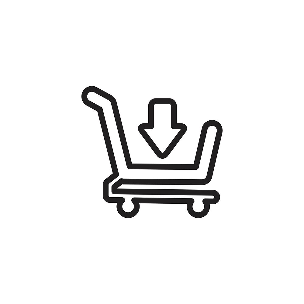 Add to shopping cart icon vector