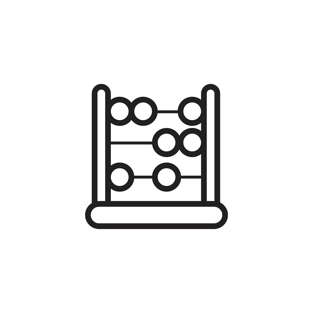 Abacus icon vector