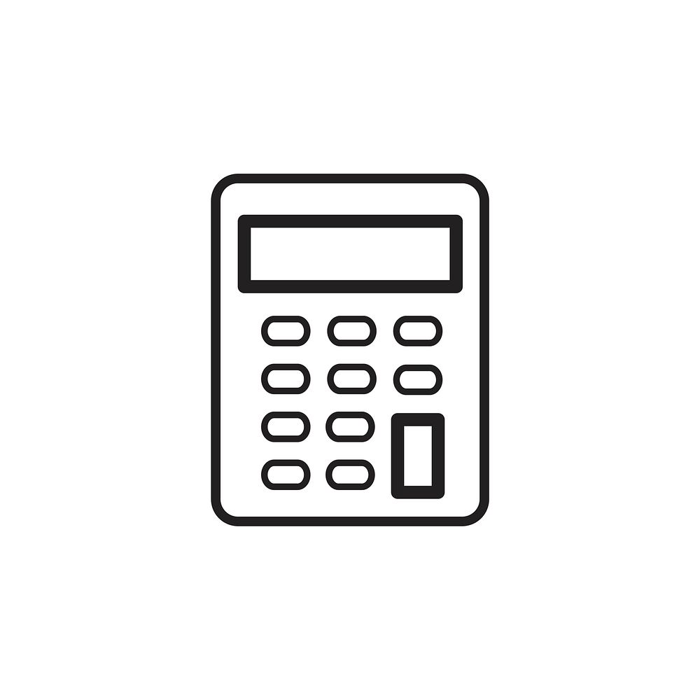 Calculator icon vector
