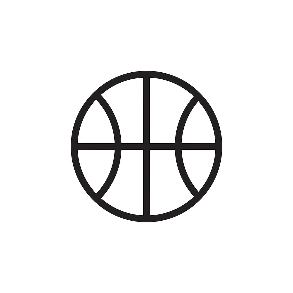 Basketball icon vector