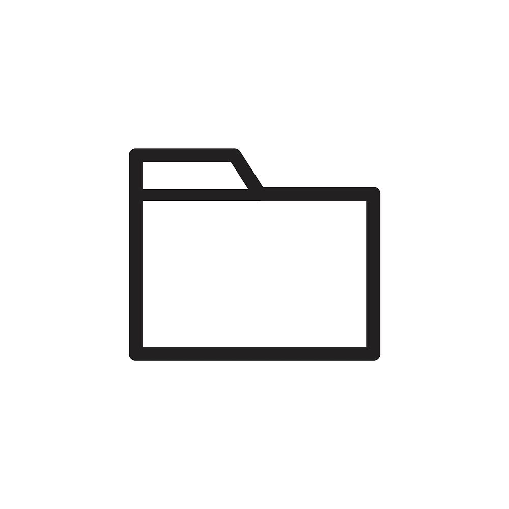 Folder icon vector