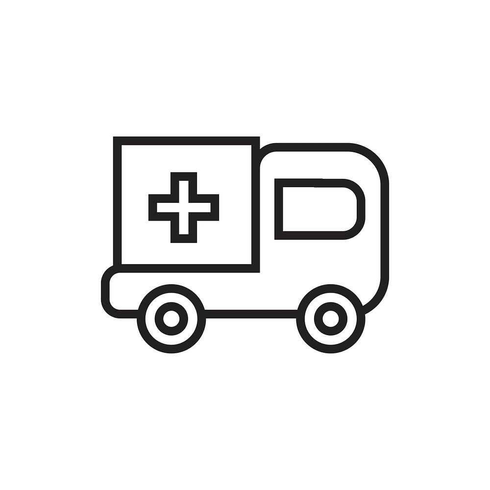 Ambulance icon vector