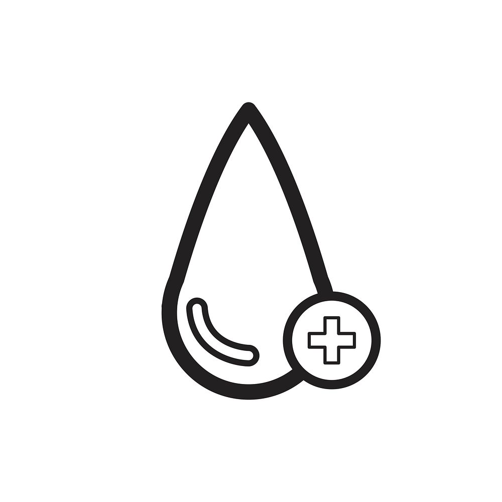 Blood donation icon vector