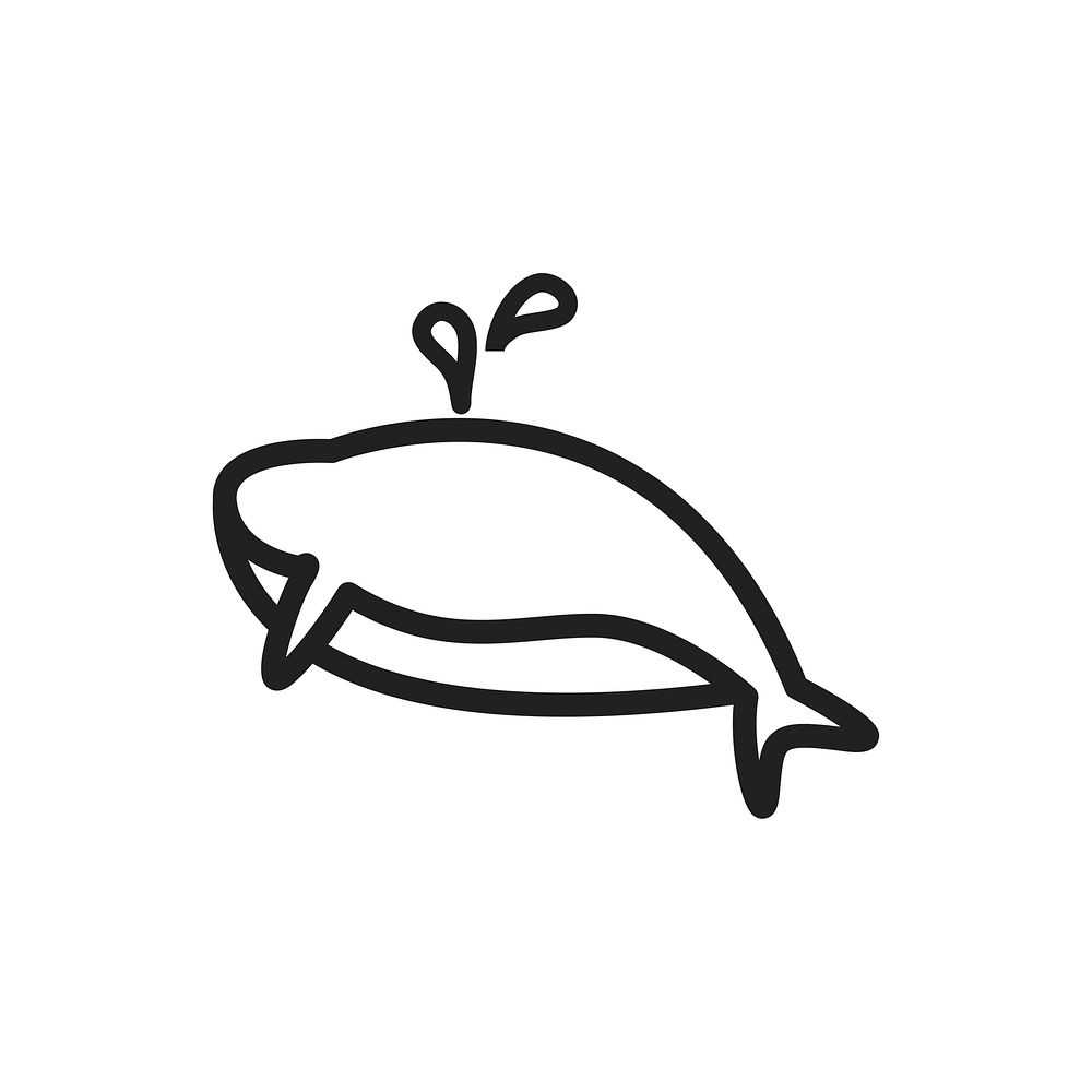 Dolphin icon vector