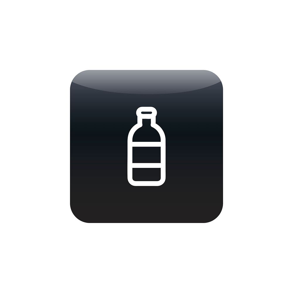 A bottl of drink icon vector