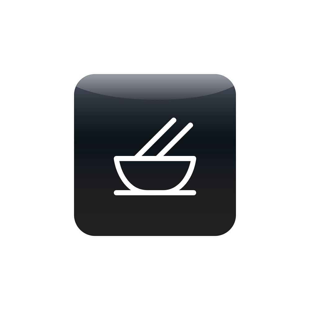 A bowl of noodle icon vector