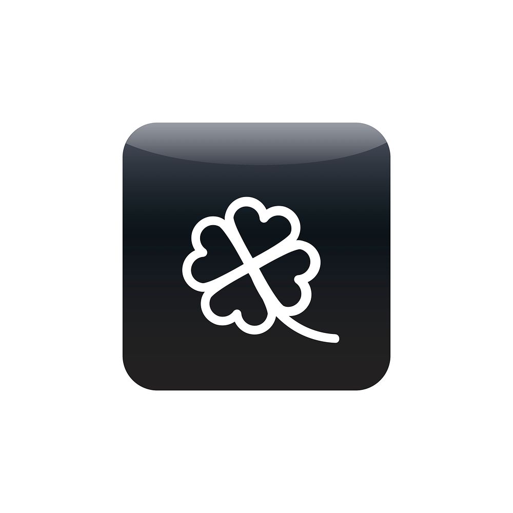 Four-leaf clover icon vector