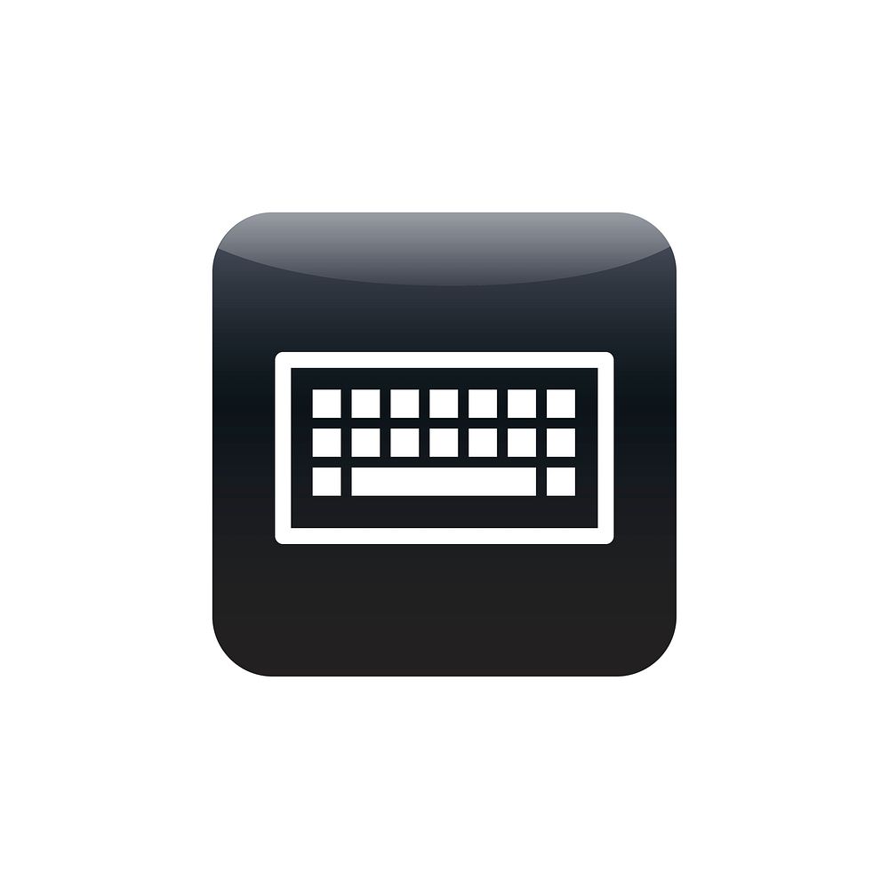 Keyboard icon vector