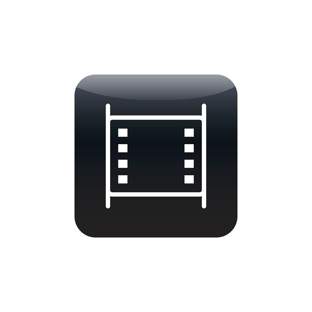 Video clip icon vector