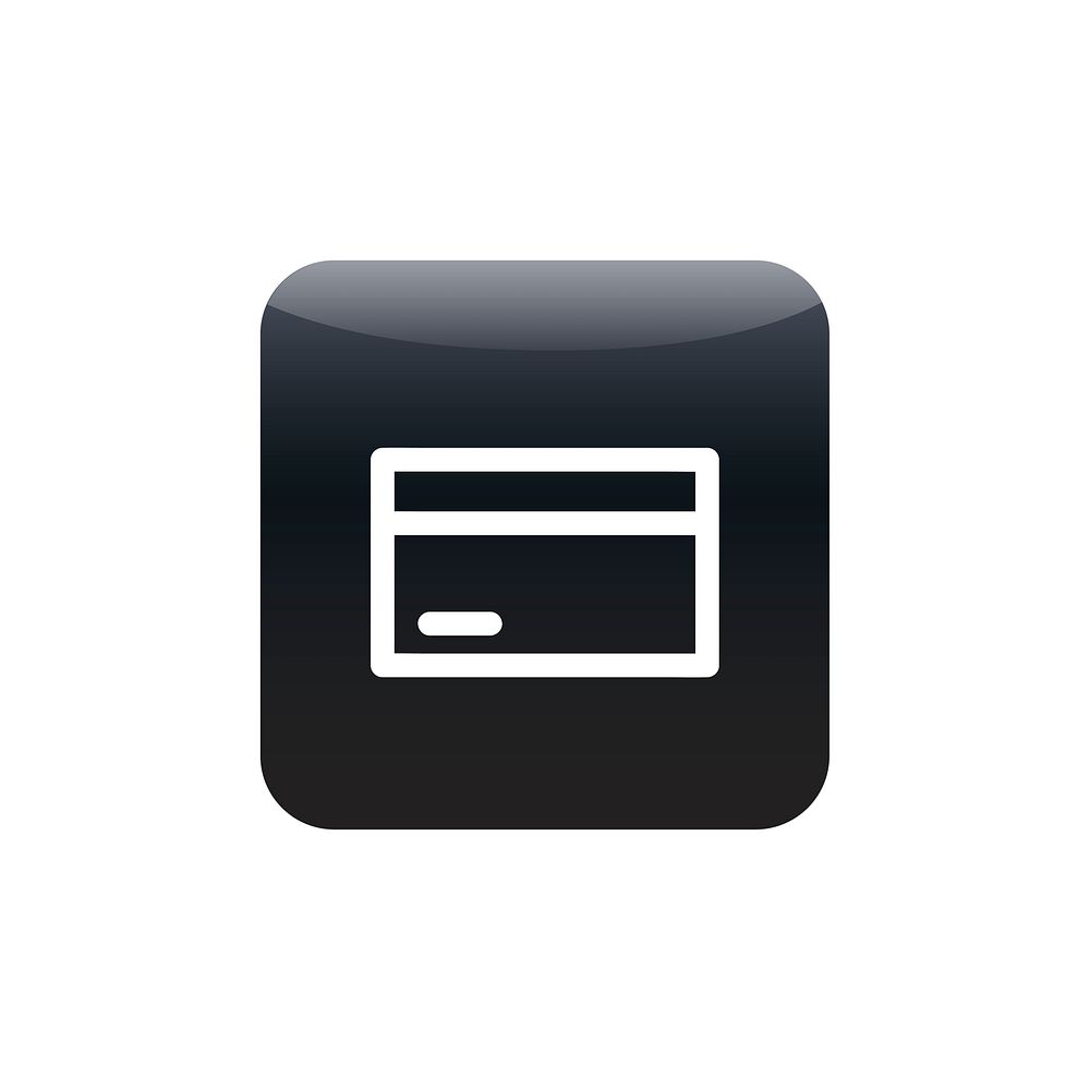 Credit card icon vector