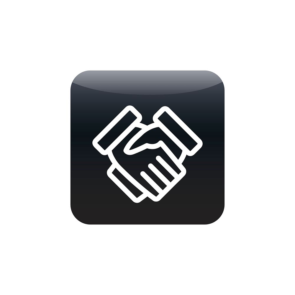 Shaking hands icon vector