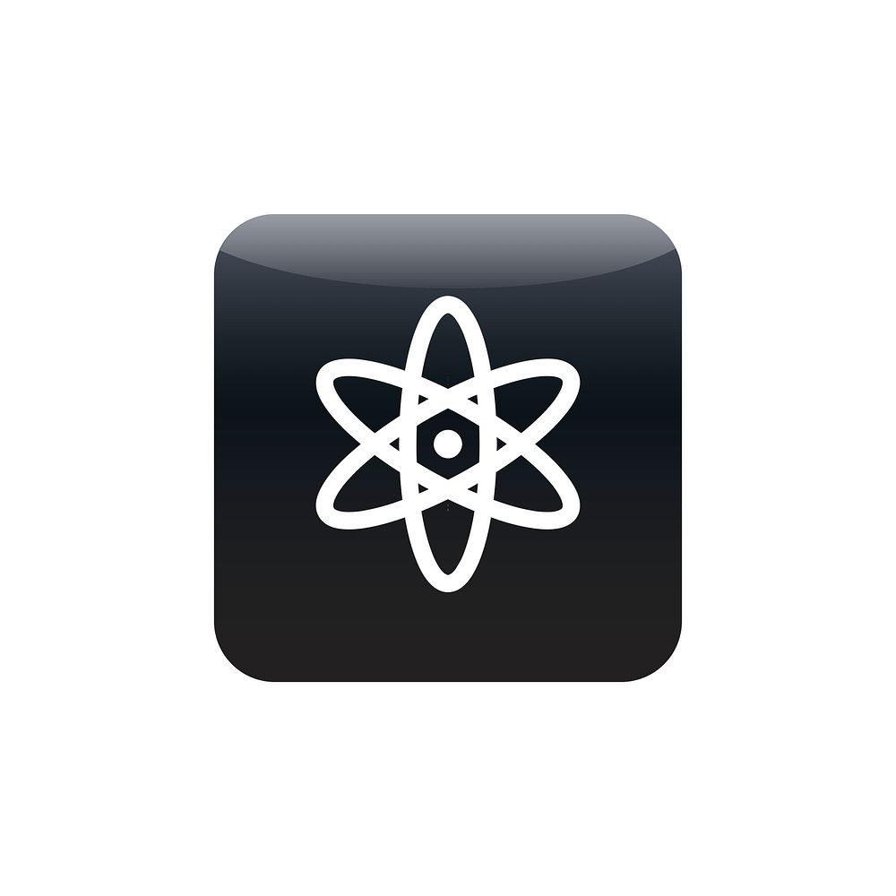 Atomic molecule icon vector