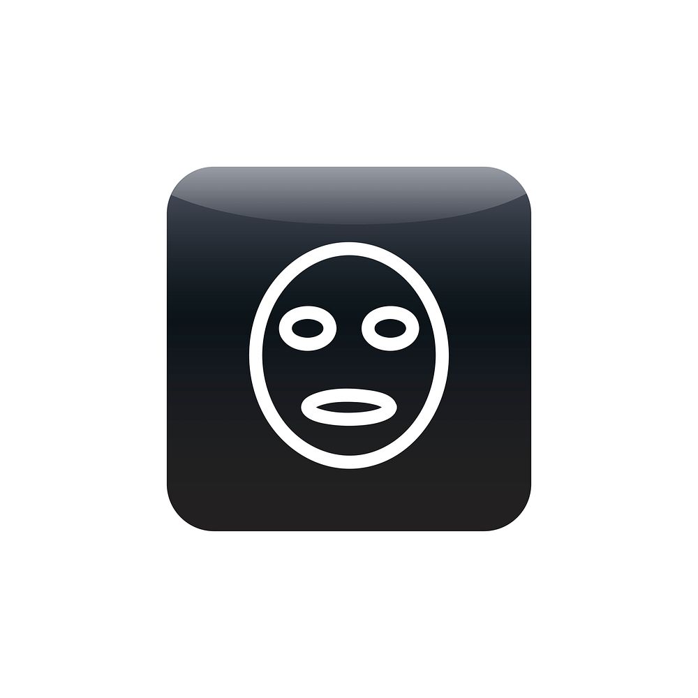 Facial mask icon vector