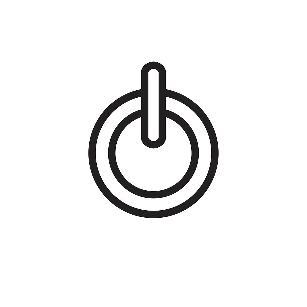 Power button icon vector
