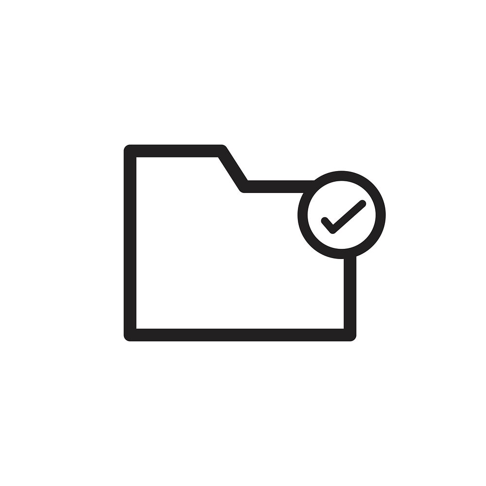 Folder icon vector