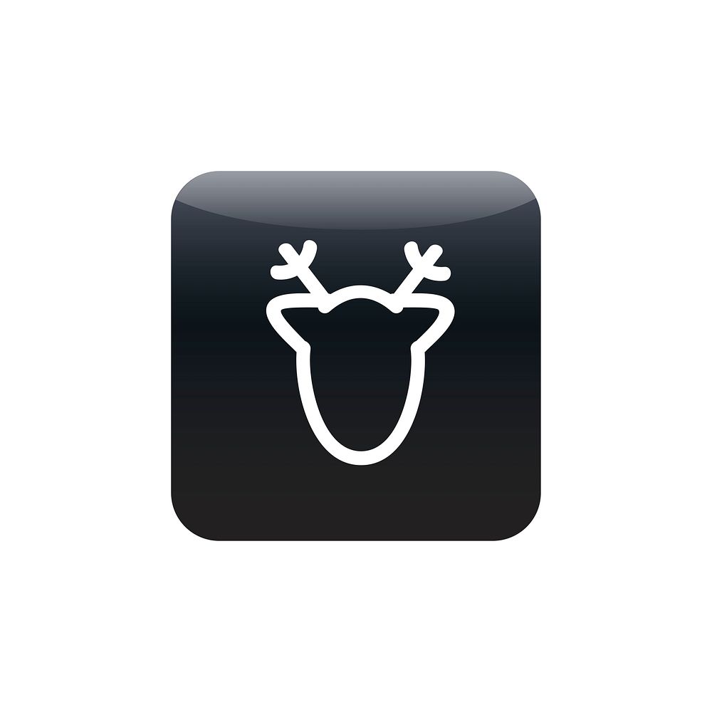 Reindeer icon vector