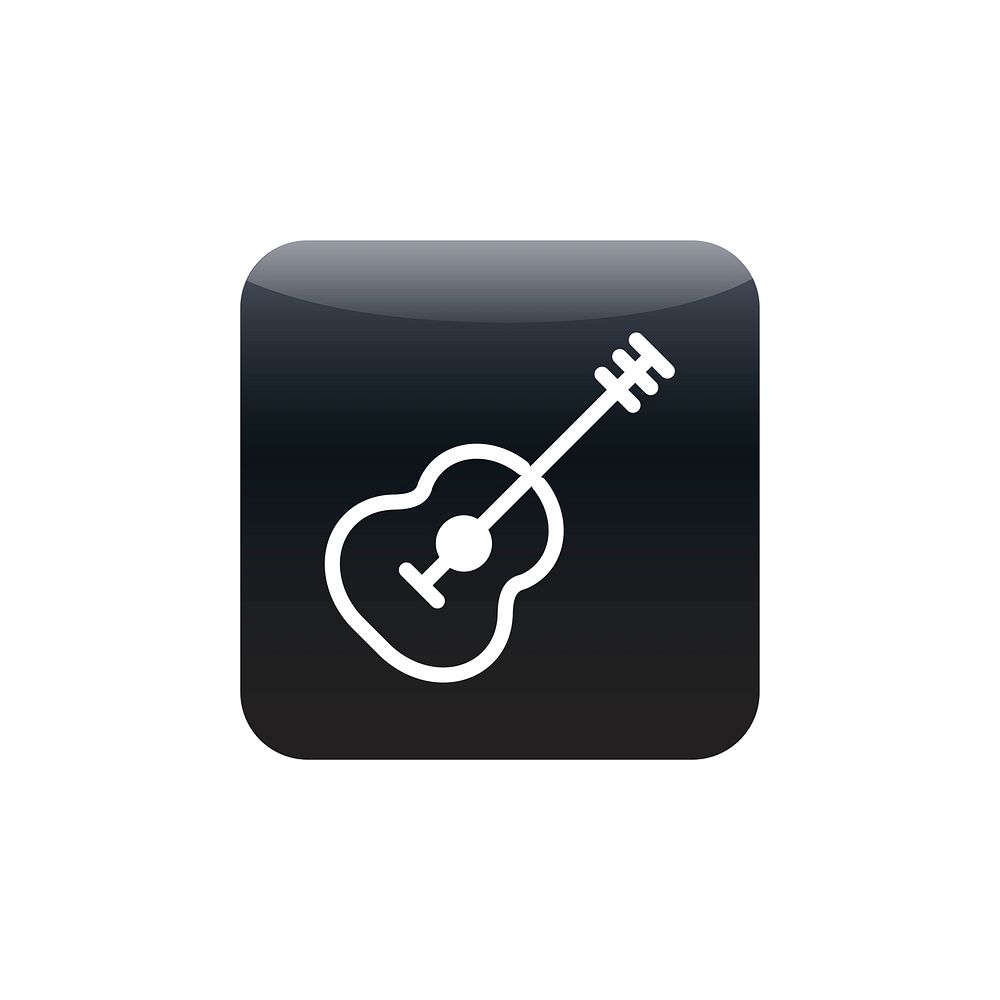 Guitar icon vector