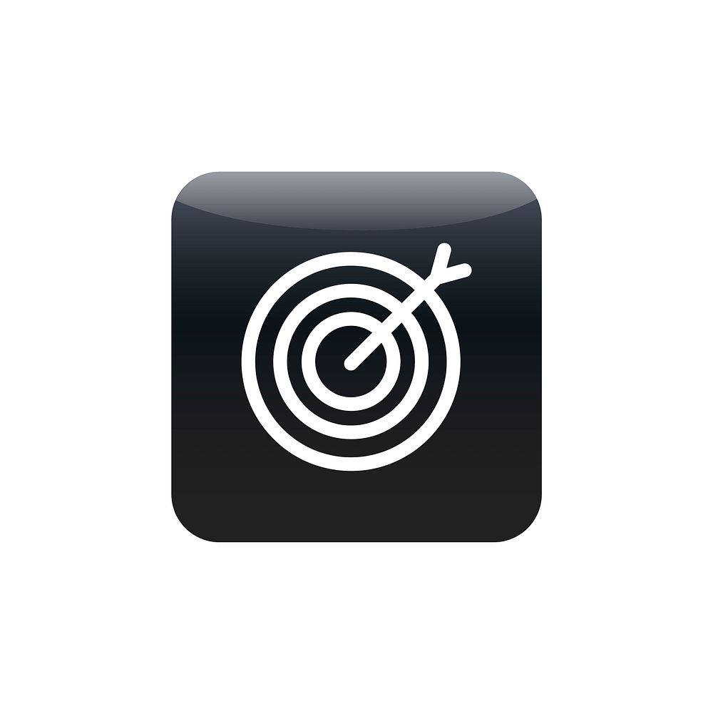 Dartboard icon vector