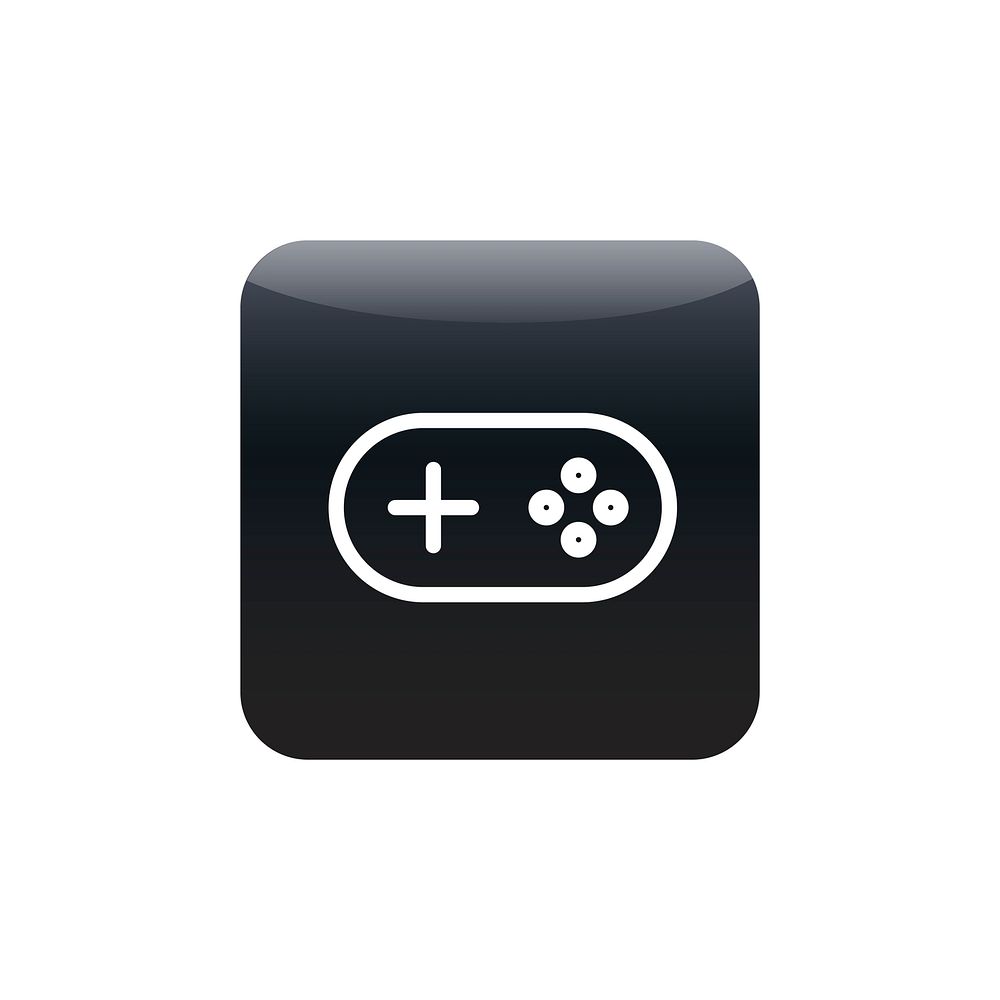 Video game console icon vector