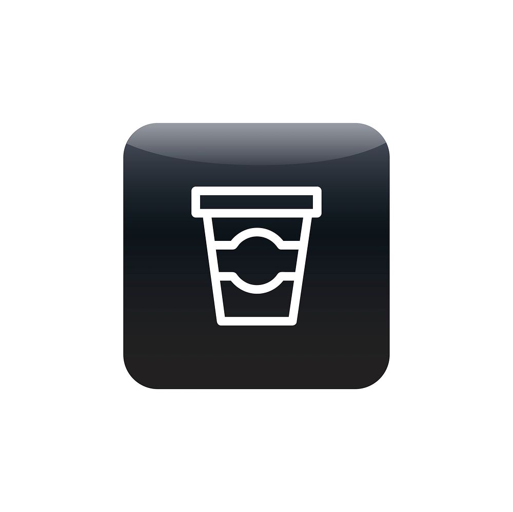 A cup of drink icon vector