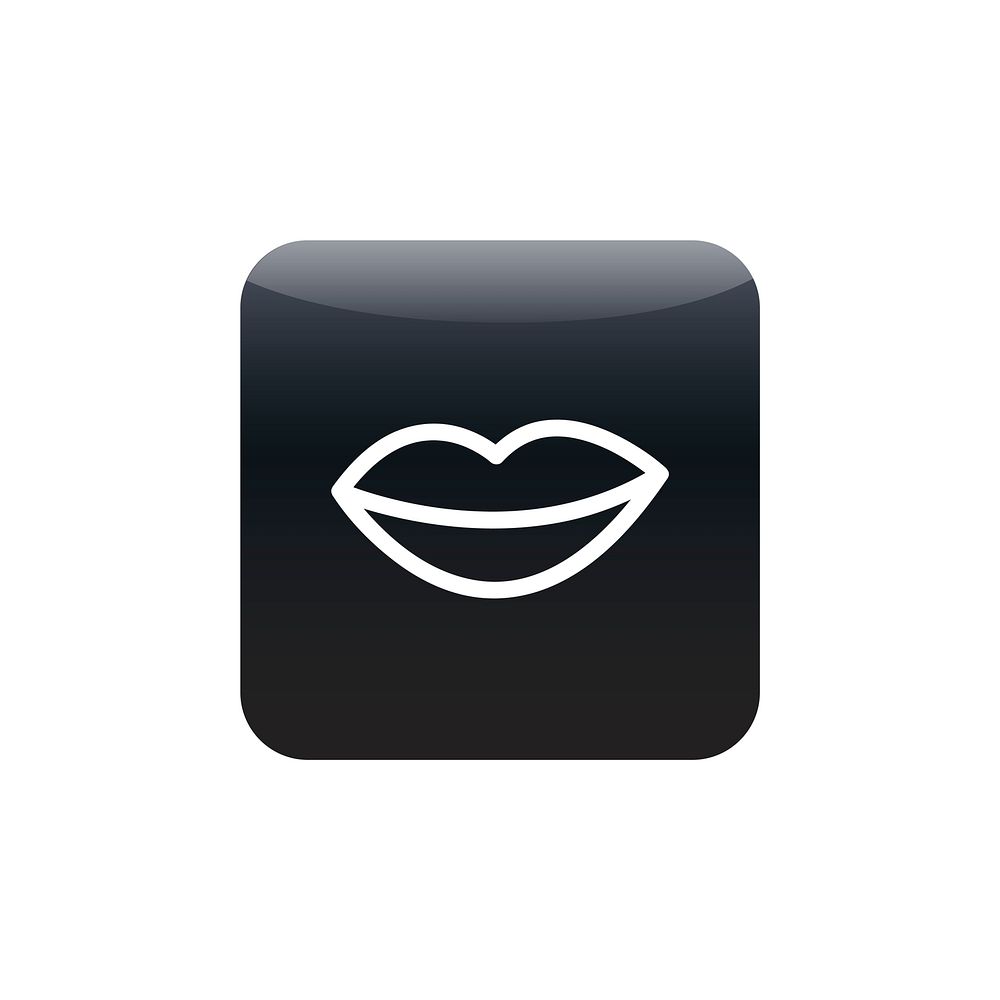 Lips icon vector