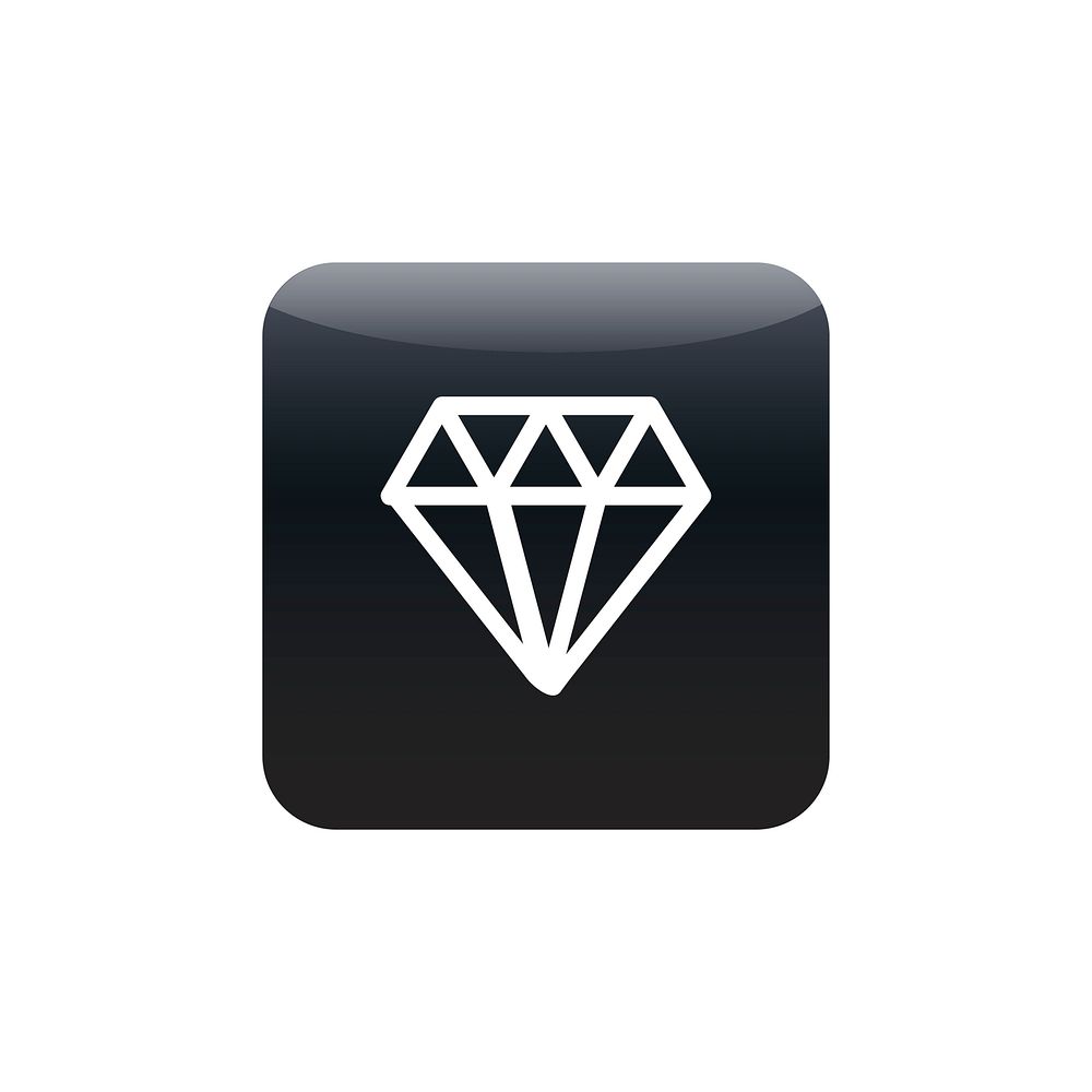Diamond edit tool icon vector
