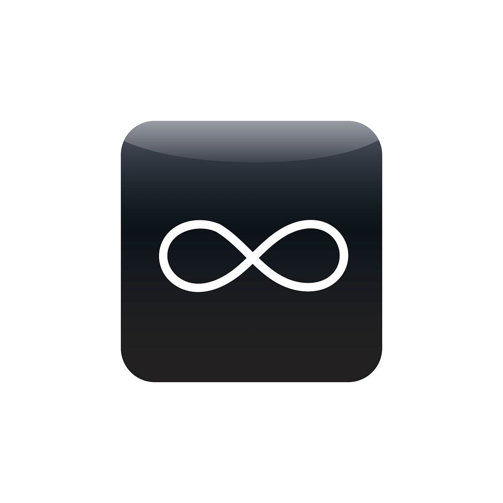 Infinity icon vector