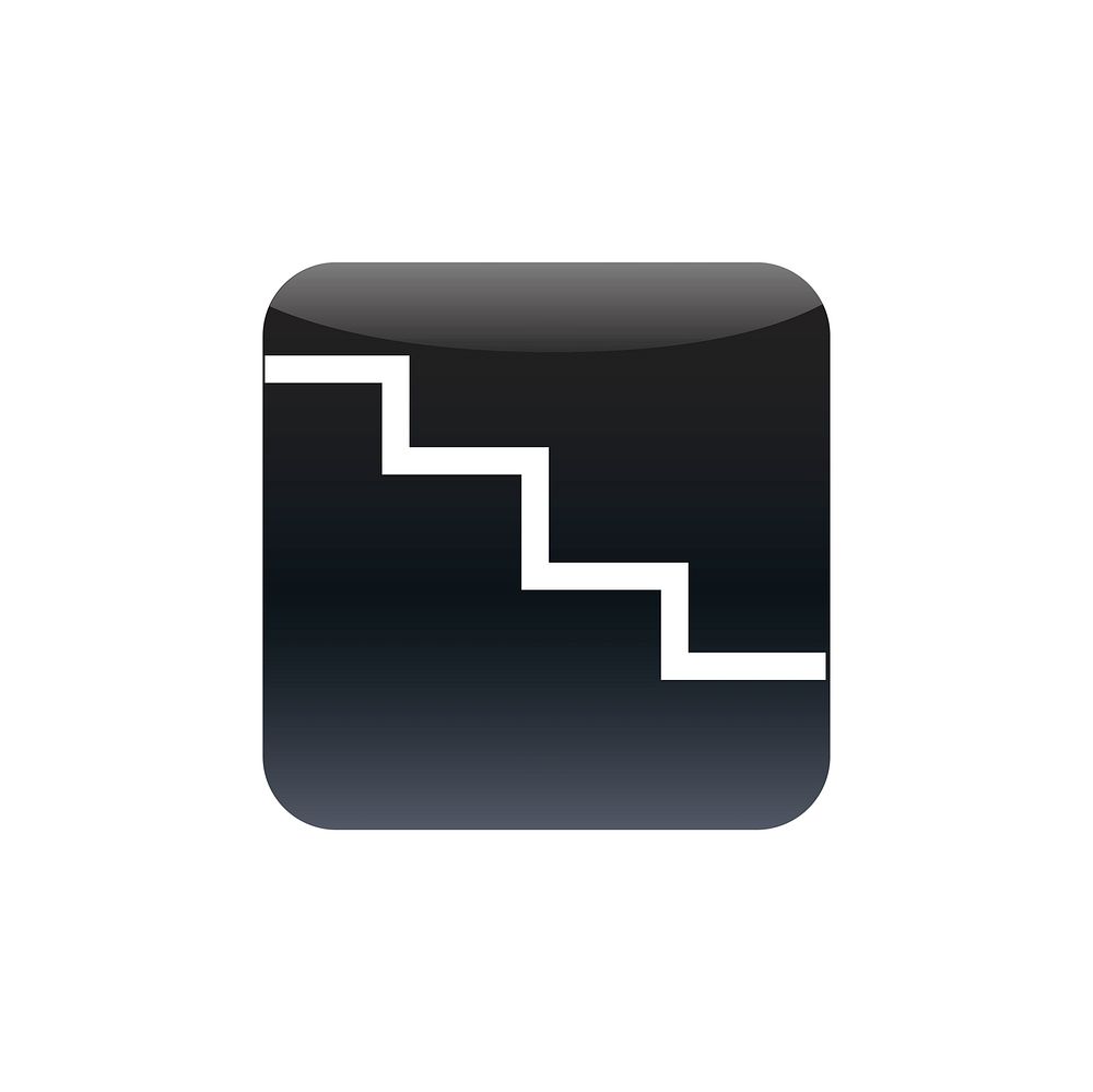 Stair icon vector