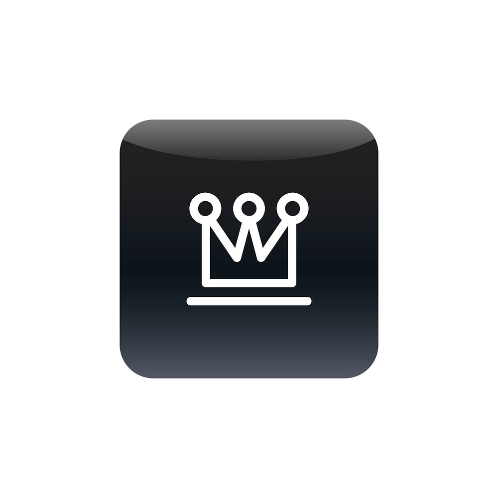 Crown icon vector