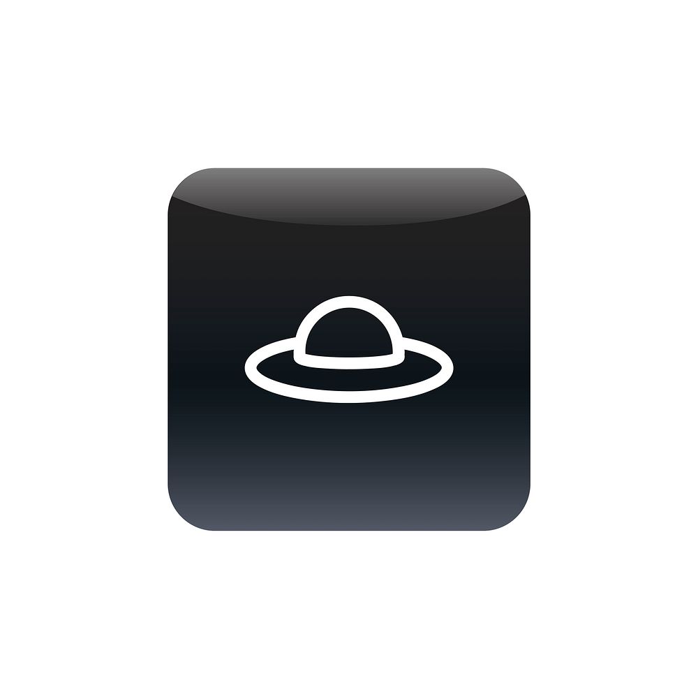 Female floppy hat icon vector